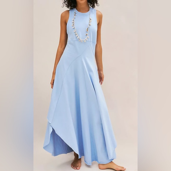 Nwt free people beach Main Street dressblue